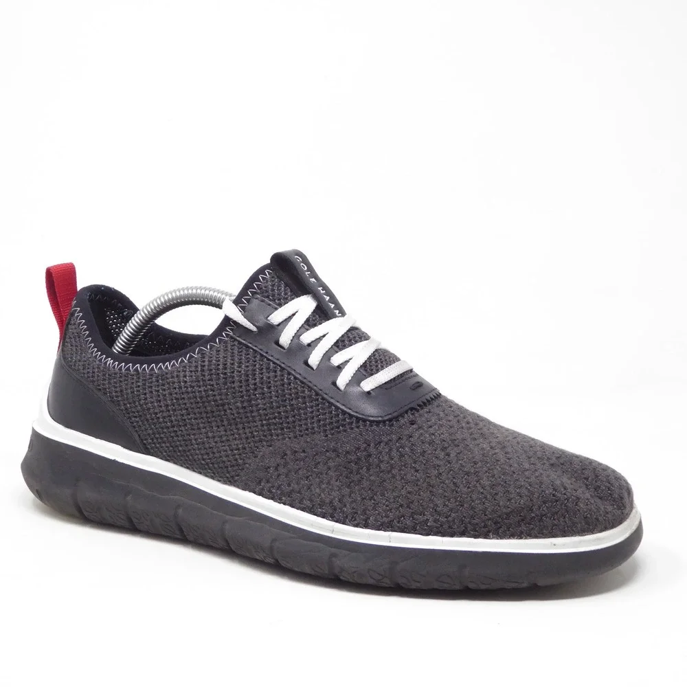 Cole Haan Mens Zerogrand Stitchlite Oxford Charcoal Grey C31402 Size 10